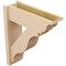 Ekena Millwork 8-in W x 24-in D x 28-in H Funston Trad Rough Cedar Woodgrain TimberThane Outlooker, Primed Tan OUTUR080X24X28FST04RCPR - alternate 5